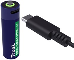 Trust oplaadbare batterijen USB-C