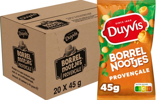 Borrelnootjes Duyvis Provencale zakje 45 gram