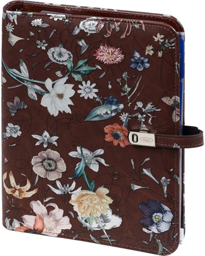 Organizer Kalpa A5 inclusief agenda 2025-2026 7dagen/2pagina's bloemenzee bruin-2