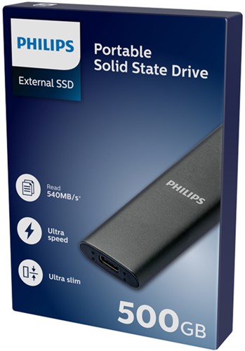 SSd Philips External Ultra Speed Space Grey 500 GB-2