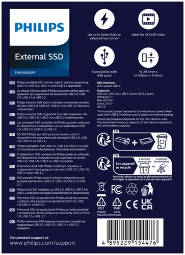 SSd Philips External Ultra Speed Space Grey 500 GB-3