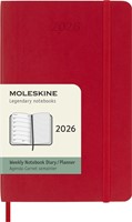 Agenda 2026 Moleskine 12M Planner Weekly 7dagen/1pagina pocket sc scarlet red-4