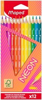 Kleurpotlood Maped Neon set à 12 kleuren