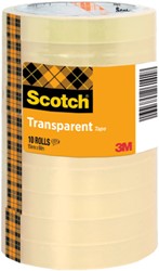 Plakband Scotch 508 15mmx66m transparant pk/10
