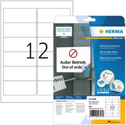 Etiket 96x42.3mm herma 4348 wit ds/300