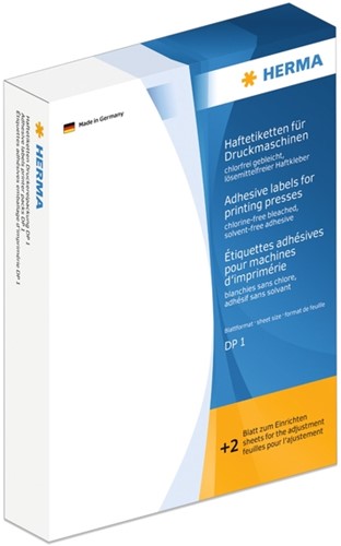 Etiket HERMA 2730 tbv drukmachines DP1 rond 16mm wit ds/10000