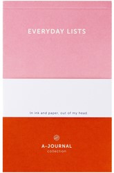 Notitieblok A6 roze/rood A journal lijn