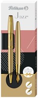 Schrijfset Pelikan Jazz Noble Elegance K36+P36 medium gold