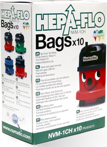 Stofzuigerzak Numatic Hepa Flo NVM-1CH microvezel Original 10 stuks-3