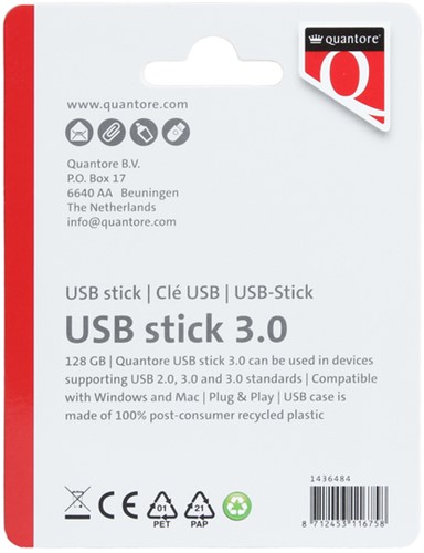 USB-stick Quantore 128GB 3.0 zwart-2