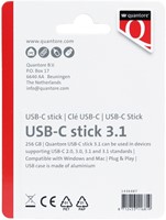 USB-stick Quantore USB-C 256GB 3.1 zilver-2