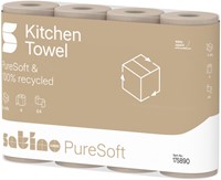 Keukenrol Satino PureSoft 3-laags 4x64 vel naturel 175890-3