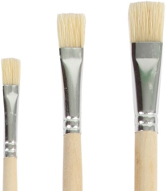 Kwast Qrea varkenshaar set à 3 breedtes-2