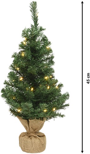 Kerstboom Everlands met LED verlichting 45cm-2