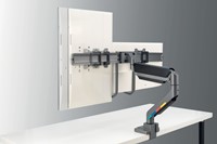 Monitorarm Kensington SmartFit dubbel dwarsbalk en handgreep-1