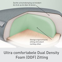 Zitkruk Leitz Ergo met wieltjes en wiebelkussen-3