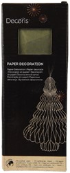 Kerstboom Decoris 3D papier groen 20cm