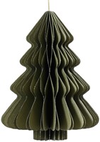 Kerstboom Decoris 3D papier groen 20cm-2