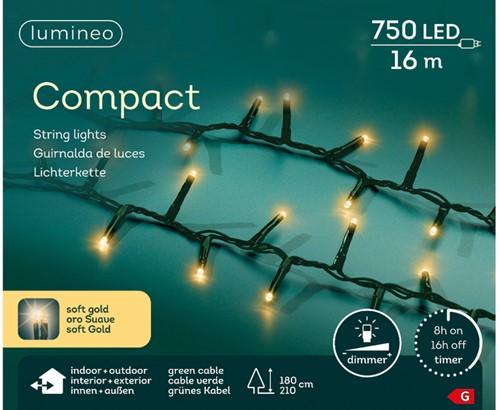 Kerstverlichting Lumineo LED 1600cm