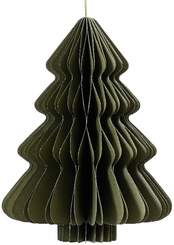 Kerstboom Decoris 3D papier groen 15cm-2