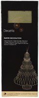 Kerstboom Decoris 3D papier groen 40cm