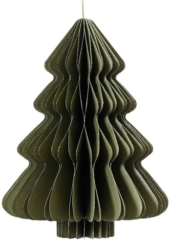Kerstboom Decoris 3D papier groen 40cm-2