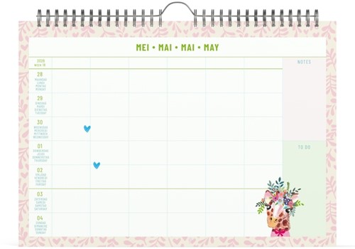 Familiekalender 2026 Lannoo 310x220 Paper Salad 7dagen/1pagina-2