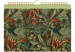 Familiekalender 2026 Lannoo 310x220 Botanic 7dagen/1pagina wit groen