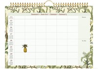 Familiekalender 2026 Lannoo 310x220 Botanic 7dagen/1pagina wit groen-2