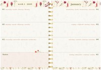 Agenda 2026 Lannoo 120x160 Flowers bouquet 7dagen/2pagina's wit-2