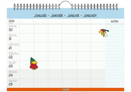 Familiekalender 2026 Lannoo 310x220 Peanuts 7dagen/1pagina-2