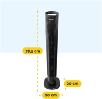 Torenventilator BRASQ F500 H79cm zwart-2