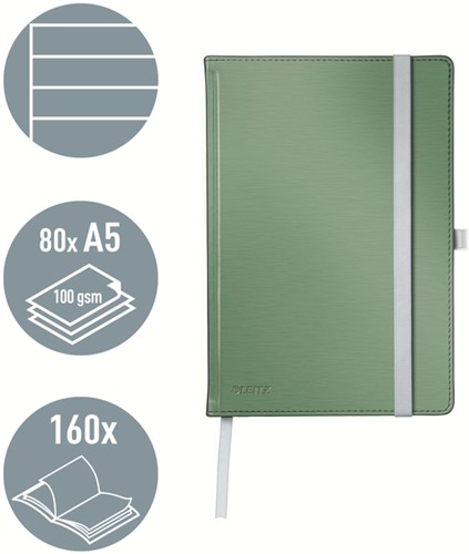 Notitieboek Leitz Style A5 lijn groen-2
