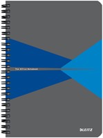 Notitieboek Leitz Office A5 lijn grijs blauw