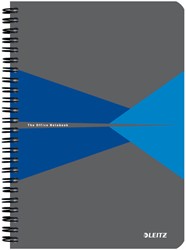 Notitieboek Leitz Office A5 lijn grijs blauw