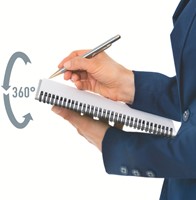 Notitieboek Leitz Office A5 lijn grijs blauw-1