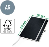 Notitieboek Leitz Style A5 lijn zwart-3