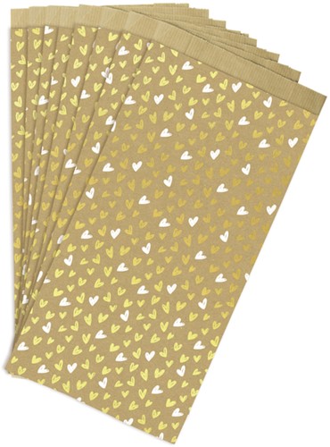 Cadeauzak Claierfontaine 16x30x5cm kraft harten 50 stuks