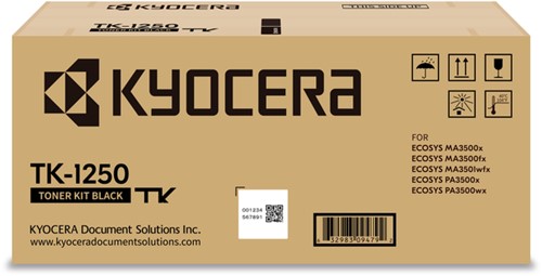 Toner Kyocera TK-1250 3K Zwart