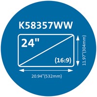 Privacyfilter Kensington MagPro voor 24" monitors 16:9-2