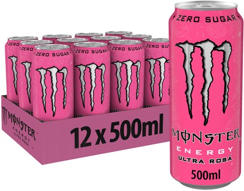 Energiedrank Monster ultra rosa blik suikervrij 500ml-2