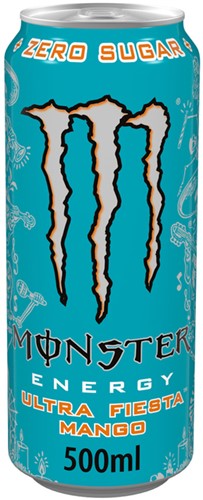 Energiedrank Monster ultra fiesta mango suikervrij blik 500ml