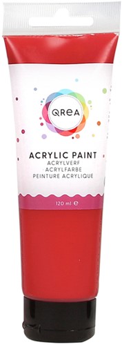 Acrylverf Qrea 120 ml vermiljoen