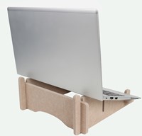 Laptopstandaard Quantore gerecycled vilt zand