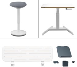 Ergo Elektrische thuiswerkplek set Leitz pakket 2