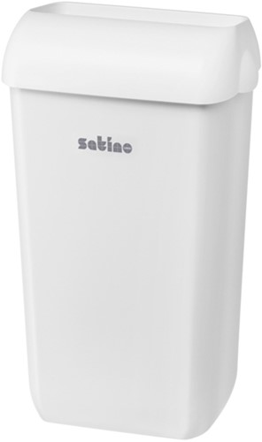 Afvalbak Satino 332580 open inworp 23 liter wit