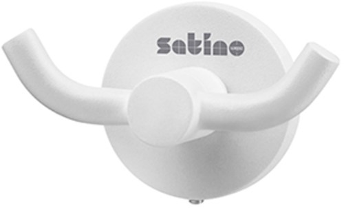 Kledinghaak Satino 332180 2-haaks wit 