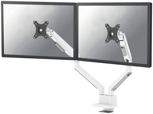 Monitorarm Neomounts NEXT Slim dual 17-32" wit