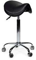 Zadelkruk Office Premium standaard zonder voetring harde wielen zw-3