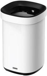 Afvalbak Desq open inworp 20 liter metaal wit